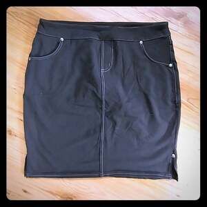 EUC Athleta Bettona Classic Skirt, FLINT GREY SIZE S #736586 O0907H